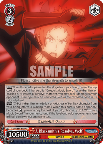 A Blacksmith's Resolve, Welf