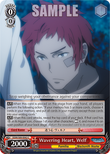 Wavering Heart, Welf