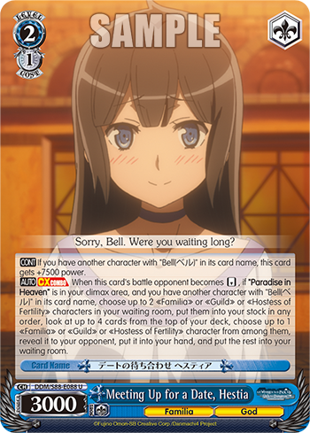 Meeting Up for a Date, Hestia DDM/S88-E088