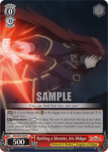Battling a Monster, Iris Midgar