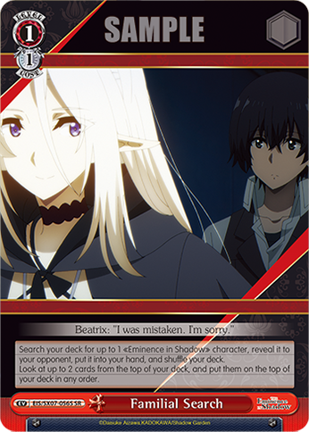 Familial Search EIS/SX07-056S