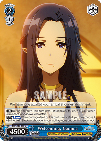 Welcoming, Gamma EIS/SX07-076