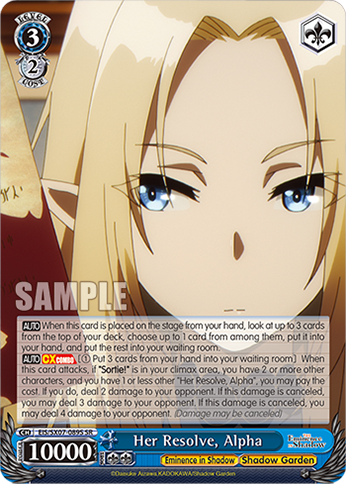 Her Resolve, Alpha EIS/SX07-089S