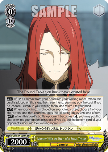 Monster With the Heart of a Beast, Tristan