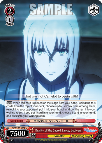 Reality of the Sacred Lance, Bedivere