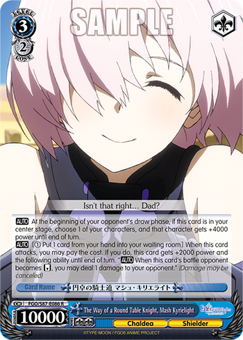 The Way of a Round Table Knight, Mash Kyrielight FGO/S87-E086