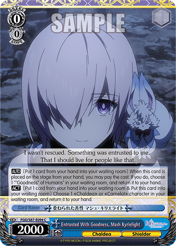 Entrusted With Goodness, Mash Kyrielight FGO/S87-E094