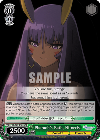 Pharaoh's Bath, Nitocris FGO/S87-E102S