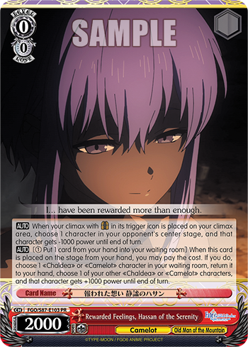 Rewarded Feelings, Hassan of the Serenity FGO/S87-E103