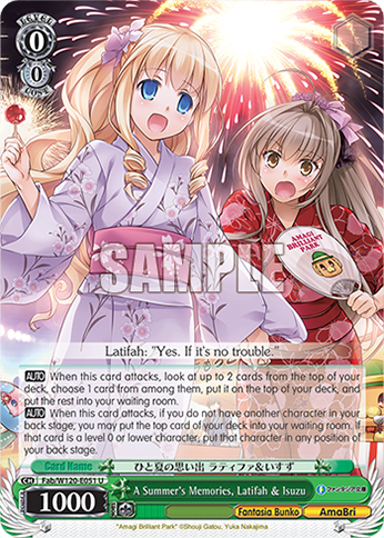 A Summer's Memories, Latifah & Isuzu