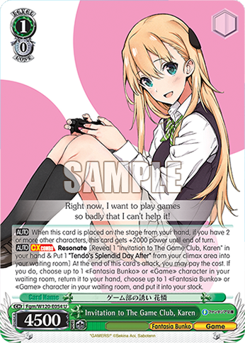 Invitation to The Game Club, Karen