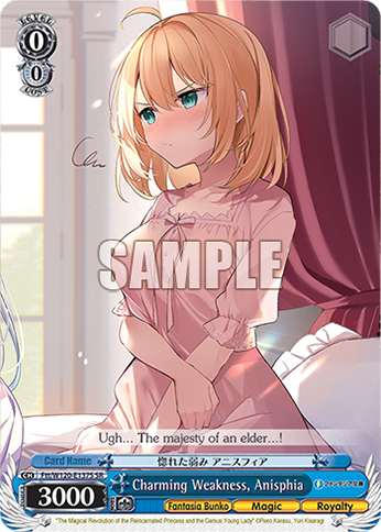 Charming Weakness, Anisphia Ftt/W120-E137S