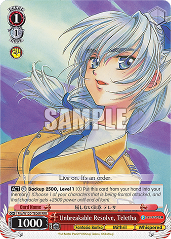 Unbreakable Resolve, Teletha