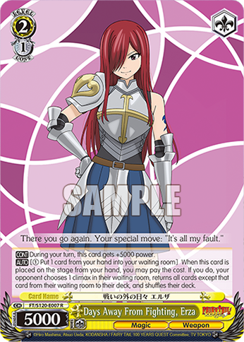 Days Away From Fighting, Erza