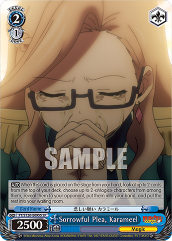 Sorrowful Plea, Karameel FT/S120-E095S