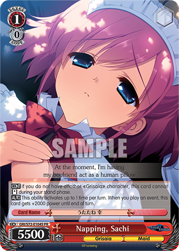 Napping, Sachi GRI/S72-E104S