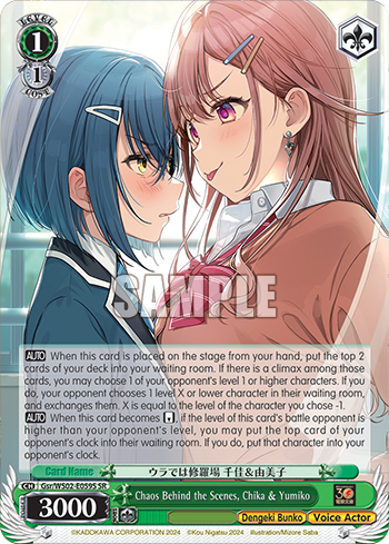 Chaos Behind the Scenes, Chika & Yumiko Gsr/WS02-E059S