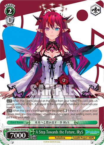 A Step Towards the Future, IRyS HOL/W104-E064S