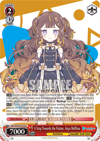 A Step Towards the Future, Anya Melfissa