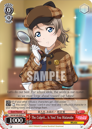 The Culprit… Is You! You Watanabe