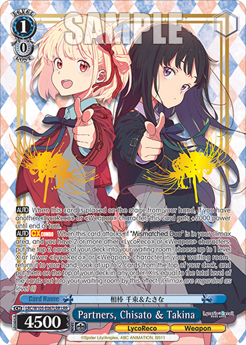 Partners, Chisato & Takina