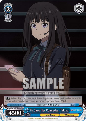 To Save Her Comrades, Takina