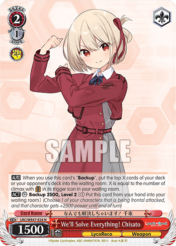 We'll Solve Everything! Chisato