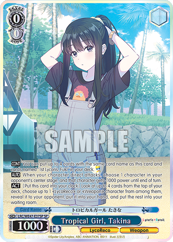 Tropical Girl, Takina