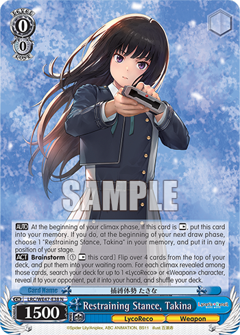 Restraining Stance, Takina