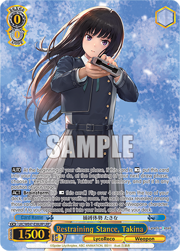 Restraining Stance, Takina