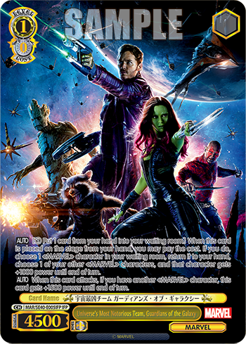 Universe's Most Notorious Team, Guardians of the Galaxy
