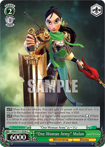 “One Woman Army” Mulan