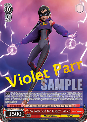 “A Forcefield for Justice” Violet MRp/S111-E055SP
