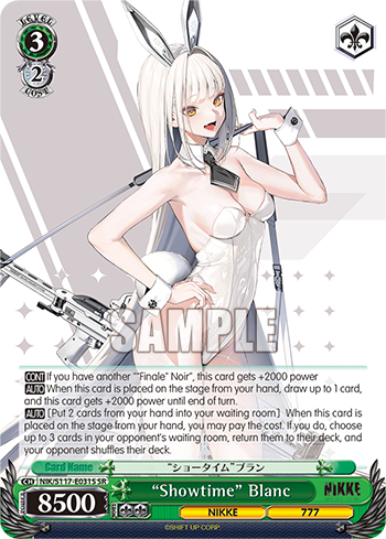“Showtime” Blanc