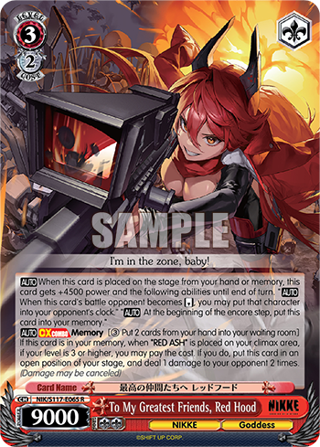 To My Greatest Friends, Red Hood NIK/S117-E065