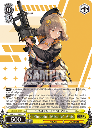 “Pinpoint Missile” Anis