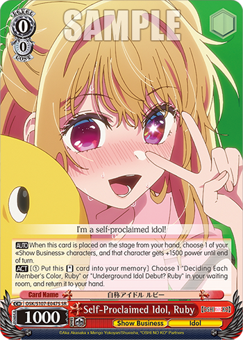 Self-Proclaimed Idol, Ruby