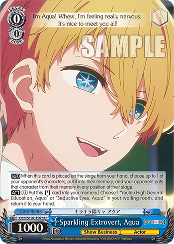 Sparkling Extrovert, Aqua OSK/S107-E076