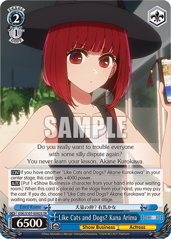 Like Cats and Dogs? Kana Arima OSK/S107-E082S