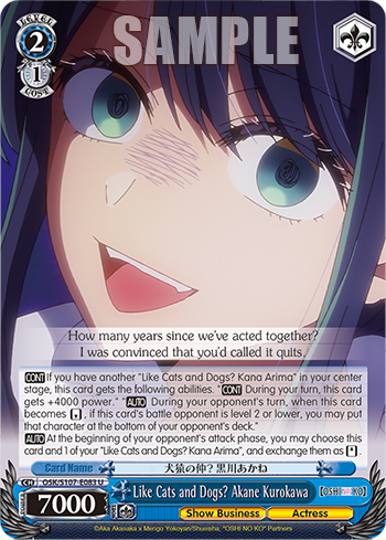 Like Cats and Dogs? Akane Kurokawa OSK/S107-E083