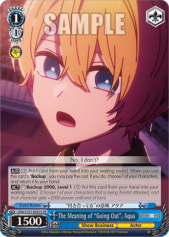 The Meaning of “Going Out”, Aqua OSK/S121-E081S