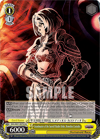 Grandmaster of the Sacred Paladin Order, Remedios Custodio