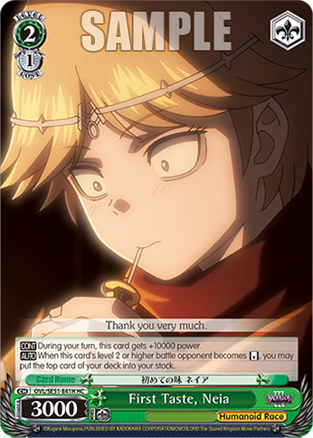 First Taste, Neia