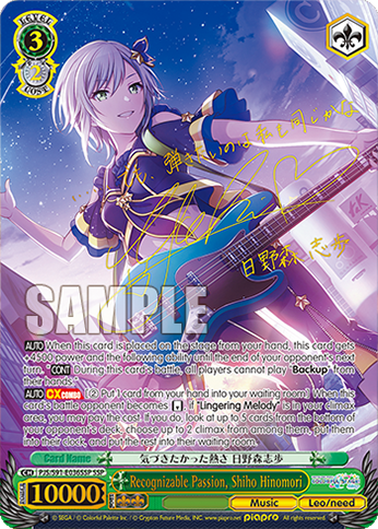 Recognizable Passion, Shiho Hinomori