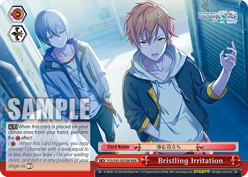 Bristling Irritation PJS/S91-E078R