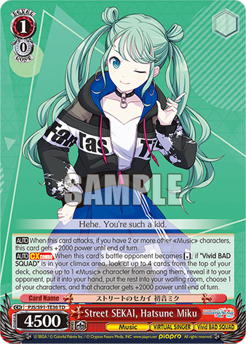 Street SEKAI, Hatsune Miku