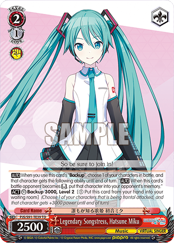 Legendary Songstress, Hatsune Miku