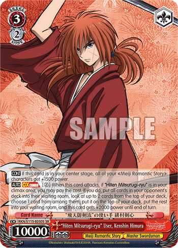 "Hiten Mitsurugi-ryu" User, Kenshin Himura