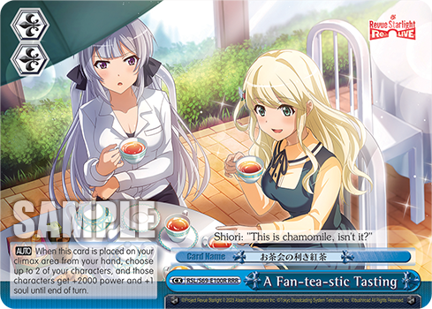 A Fan-tea-stic Tasting RSL/S69-E100R