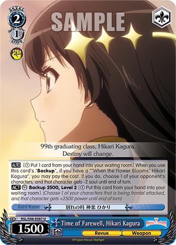 Time of Farewell, Hikari Kagura RSL/S98-E087